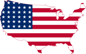 Samuel James Dengel Flag Map of the US